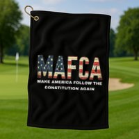 Mafca Make America Follow The Constitution Again Golf Towel