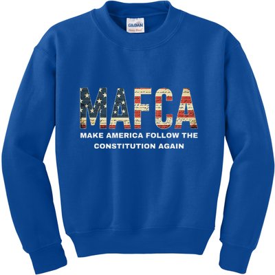 Mafca Make America Follow The Constitution Again Kids Sweatshirt