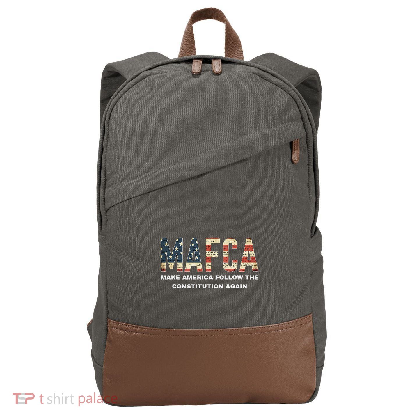 Mafca Make America Follow The Constitution Again Cotton Canvas Backpack