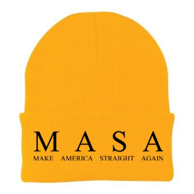 MASA Make America Straight Again Knit Cap Winter Beanie