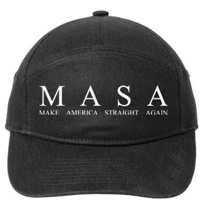 MASA Make America Straight Again 7-Panel Snapback Hat