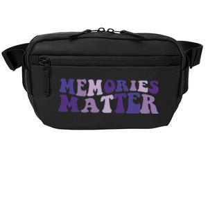 Memories Matter Alzheimer Brain Awareness Support Crossbody Pack