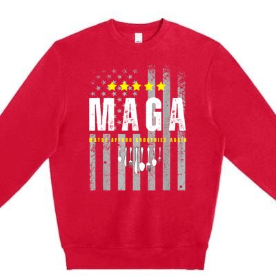 Maga Maybe Afford Groceries Again Premium Crewneck Sweatshirt