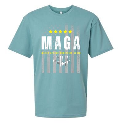 Maga Maybe Afford Groceries Again Sueded Cloud Jersey T-Shirt