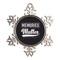 Memories Matter Alzheimer Supporter Alzheimers Awareness Metallic Star Ornament