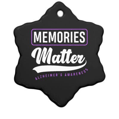 Memories Matter Alzheimer Supporter Alzheimers Awareness Ceramic Star Ornament