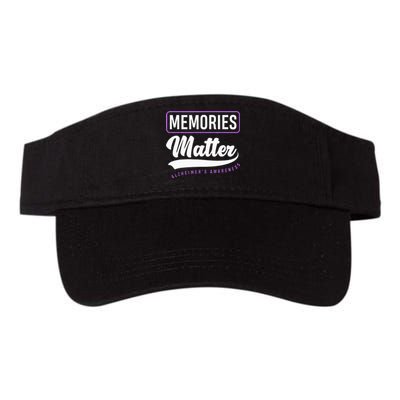 Memories Matter Alzheimer Supporter Alzheimers Awareness Valucap Bio-Washed Visor