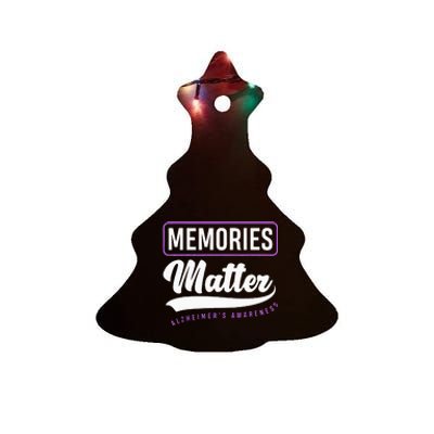 Memories Matter Alzheimer Supporter Alzheimers Awareness Ceramic Tree Ornament