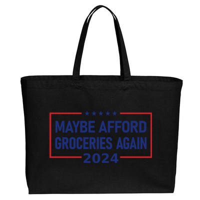 Maga Maybe Afford Groceries Again Cotton Canvas Jumbo Tote