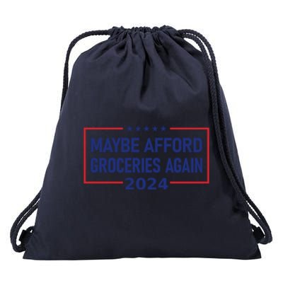 Maga Maybe Afford Groceries Again Drawstring Bag