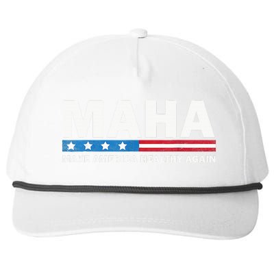 Maha Make America Healthy Again 2024 Snapback Five-Panel Rope Hat