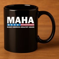 Maha Make America Healthy Again 2024 11oz C Handle Ceramic Mug