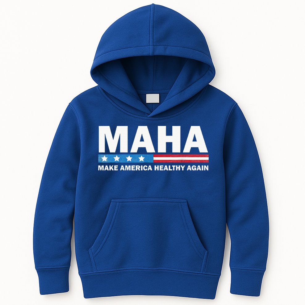 Maha Make America Healthy Again 2024 Kids Hoodie