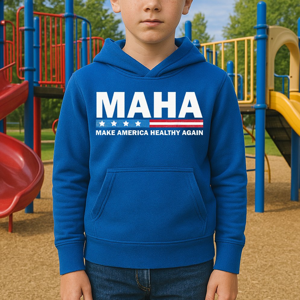 Maha Make America Healthy Again 2024 Kids Hoodie