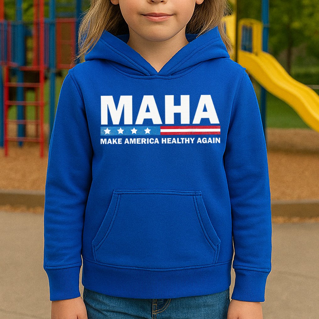 Maha Make America Healthy Again 2024 Kids Hoodie