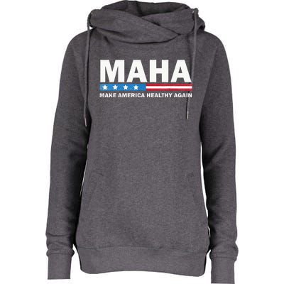 Maha Make America Healthy Again 2024 Womens Funnel Neck Pullover Hood