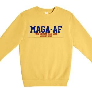 Magaa.F. Make American Great Again America First Premium Crewneck Sweatshirt