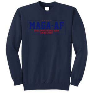 Magaa.F. Make American Great Again America First Tall Sweatshirt