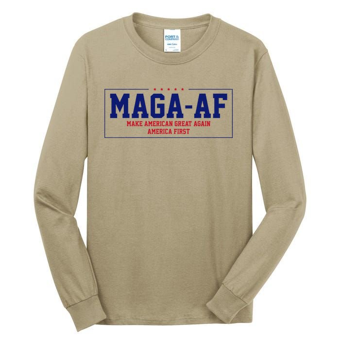 Magaa.F. Make American Great Again America First Tall Long Sleeve T-Shirt