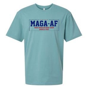 Magaa.F. Make American Great Again America First Sueded Cloud Jersey T-Shirt