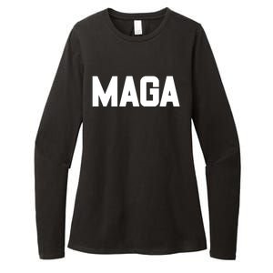 MAGA Make America Great Again Red Hats For Trump Womens CVC Long Sleeve Shirt