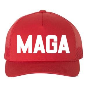 MAGA Make America Great Again Red Hats For Trump Yupoong Adult 5-Panel Trucker Hat