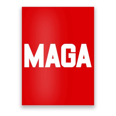 MAGA Make America Great Again Red Hats For Trump Poster