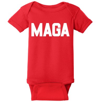 MAGA Make America Great Again Red Hats For Trump Baby Bodysuit