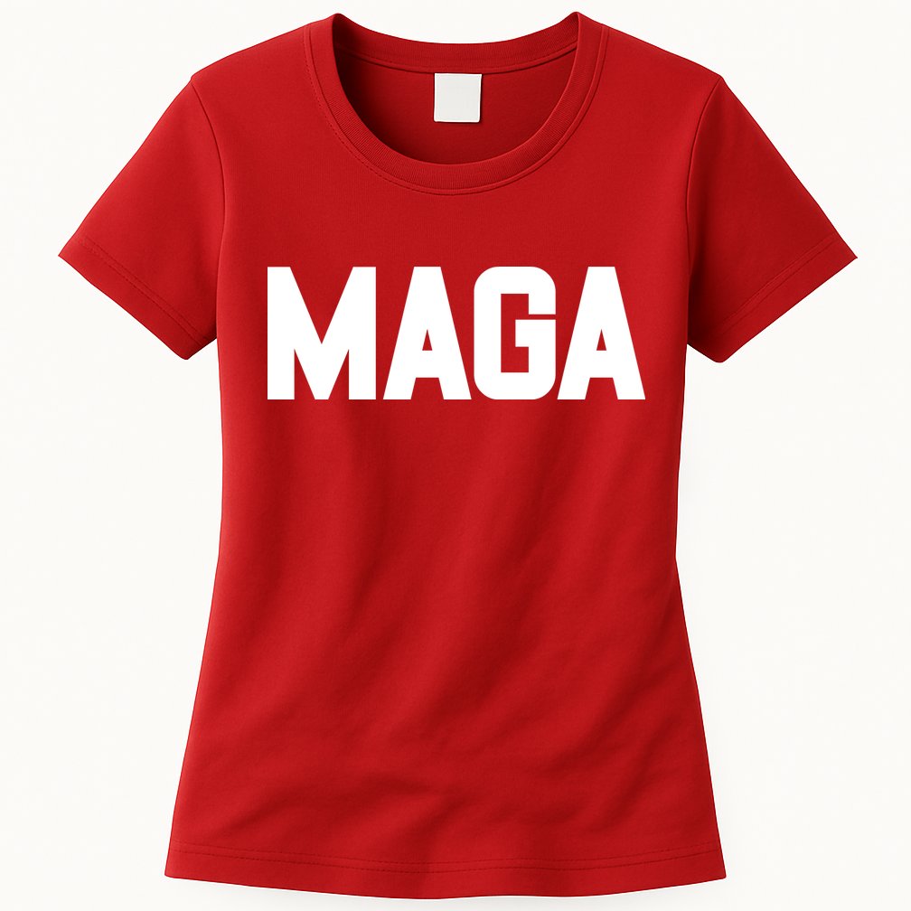 MAGA Make America Great Again Red Hats For Trump Womens T-Shirt