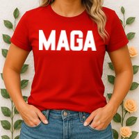 MAGA Make America Great Again Red Hats For Trump Womens T-Shirt