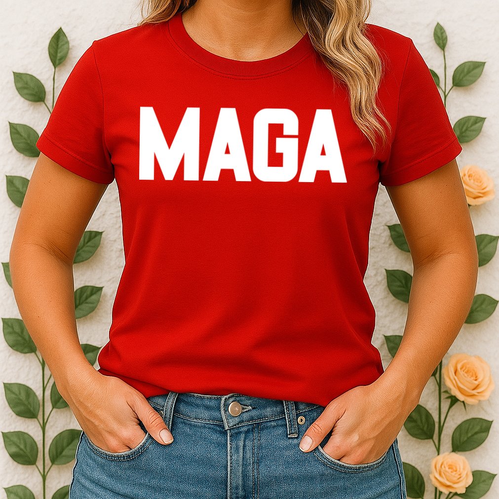 MAGA Make America Great Again Red Hats For Trump Womens T-Shirt