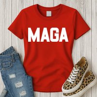 MAGA Make America Great Again Red Hats For Trump Womens T-Shirt