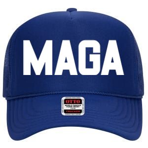 MAGA Make America Great Again Red Hats For Trump High Crown Mesh Back Trucker Hat