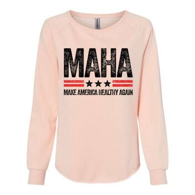 Maha Make America Healthy Again Us Patriotic 4th Of July Womens California Wash Sweatshirt