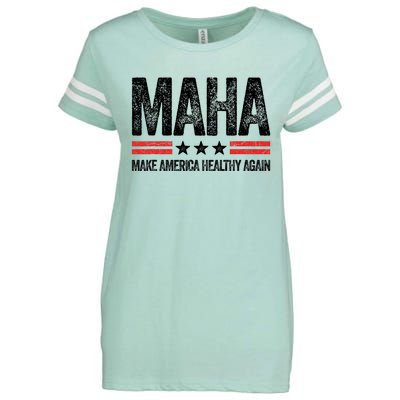 Maha Make America Healthy Again Us Patriotic 4th Of July Enza Ladies Jersey Football T-Shirt