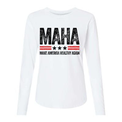 Maha Make America Healthy Again Us Patriotic 4th Of July Womens Cotton Relaxed Long Sleeve T-Shirt