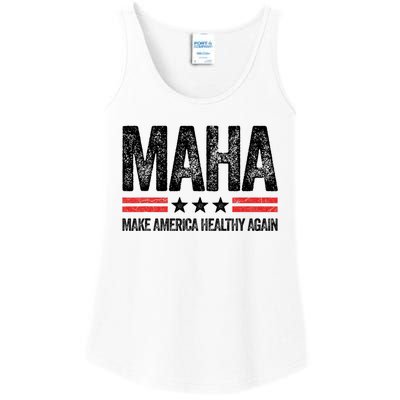 Maha Make America Healthy Again Us Patriotic 4th Of July Ladies Essential Tank