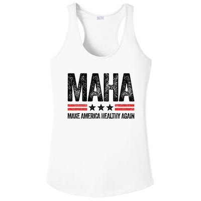 Maha Make America Healthy Again Us Patriotic 4th Of July Ladies PosiCharge Competitor Racerback Tank