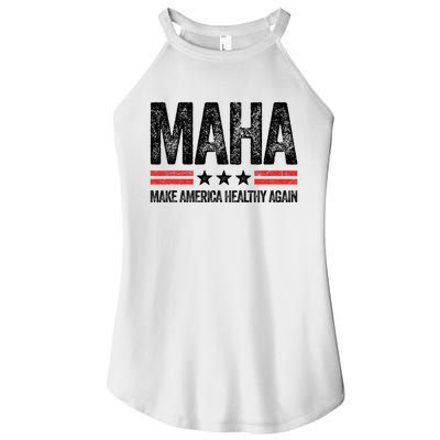 Maha Make America Healthy Again Us Patriotic 4th Of July Women's Perfect Tri Rocker Tank