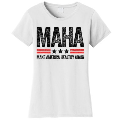 Maha Make America Healthy Again Us Patriotic 4th Of July Women's T-Shirt