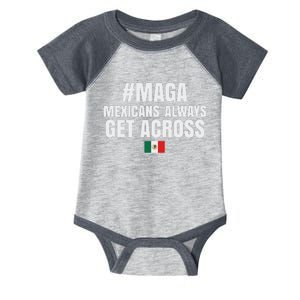 Maga Mexicans Always Get Across Infant Baby Jersey Bodysuit