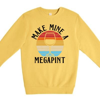 Make Mine A Megapint Wine Lover Johnny Depp Premium Crewneck Sweatshirt