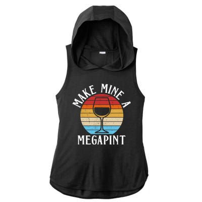 Make Mine A Megapint Wine Lover Johnny Depp Ladies PosiCharge Tri-Blend Wicking Draft Hoodie Tank