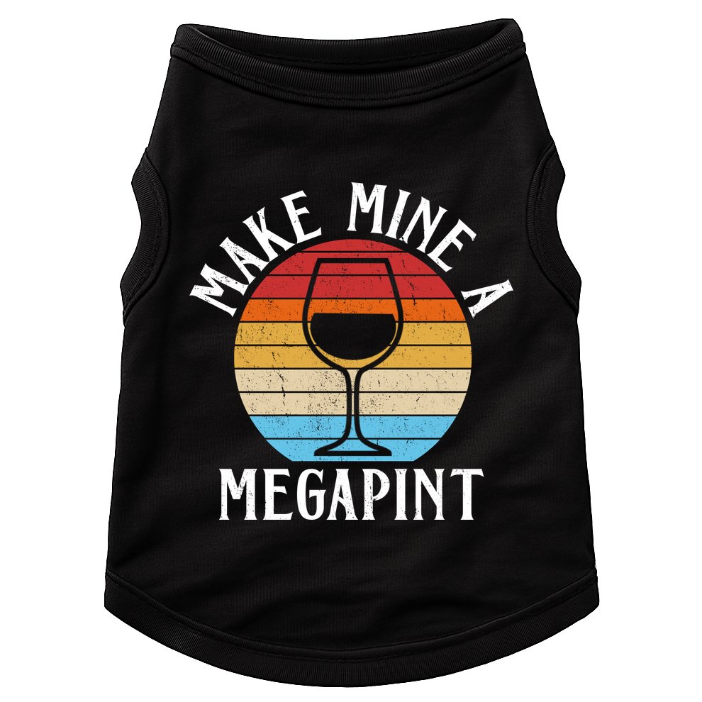 Make Mine A Megapint Wine Lover Johnny Depp Doggie Tank