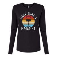 Make Mine A Megapint Wine Lover Johnny Depp Womens Cotton Relaxed Long Sleeve T-Shirt