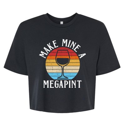 Make Mine A Megapint Wine Lover Johnny Depp Bella+Canvas Jersey Crop Tee