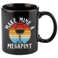 Make Mine A Megapint Wine Lover Johnny Depp 11oz C Handle Ceramic Mug