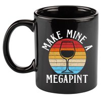 Make Mine A Megapint Wine Lover Johnny Depp 11oz C Handle Ceramic Mug