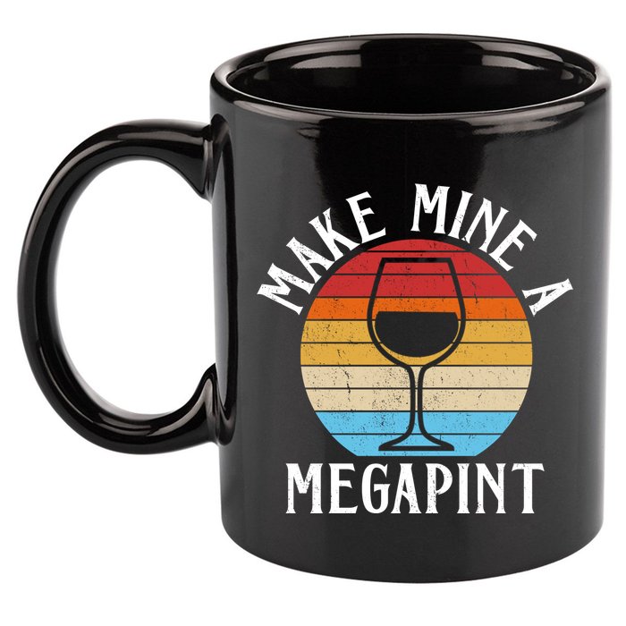 Make Mine A Megapint Wine Lover Johnny Depp 11oz C Handle Ceramic Mug