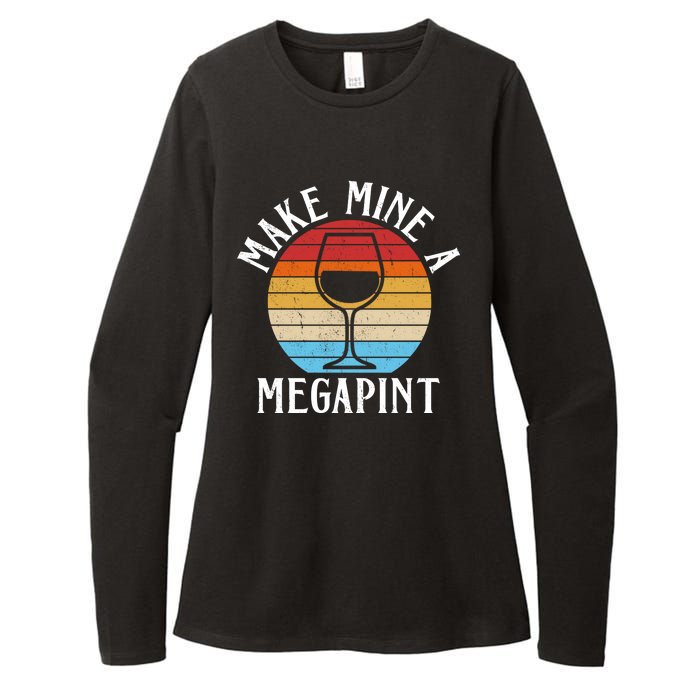 Make Mine A Megapint Wine Lover Johnny Depp Womens CVC Long Sleeve Shirt